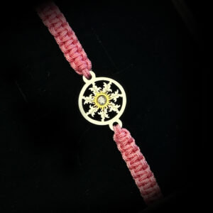 PULSERA MACRAMÉ ROSA (BASQUE LIVE)